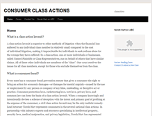 Tablet Screenshot of consumerclasslaw.com